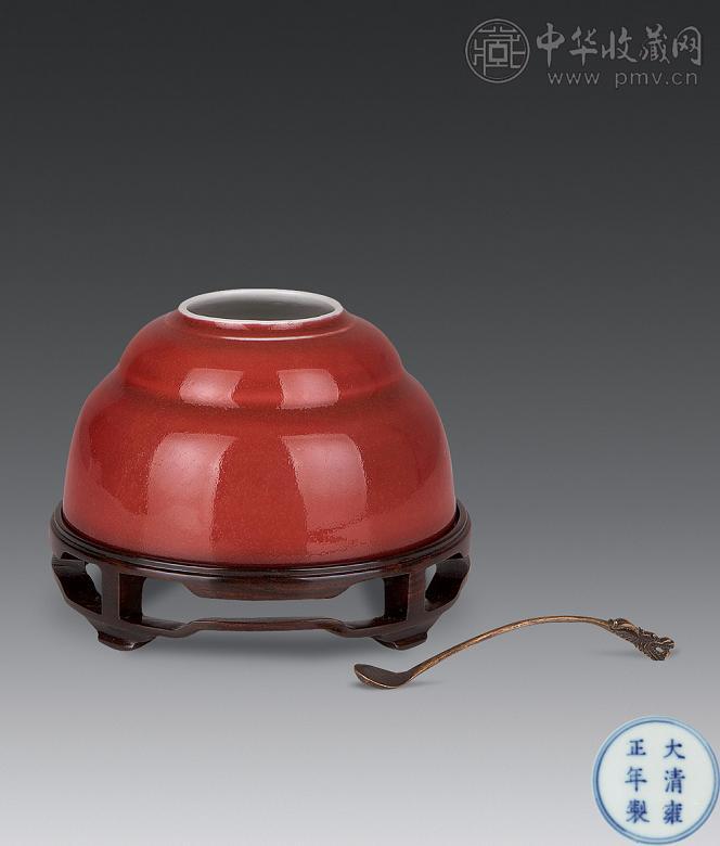 清雍正 豇豆红太白尊