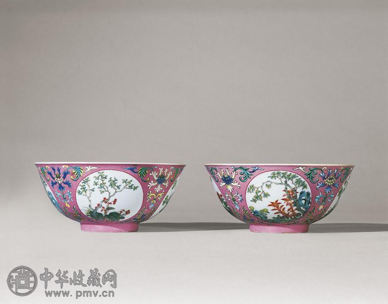清十八世纪 仿哥釉八棱折沿洗