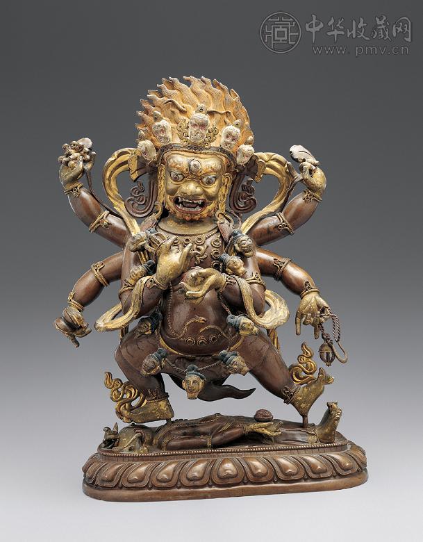 清中期 六臂大黑天像