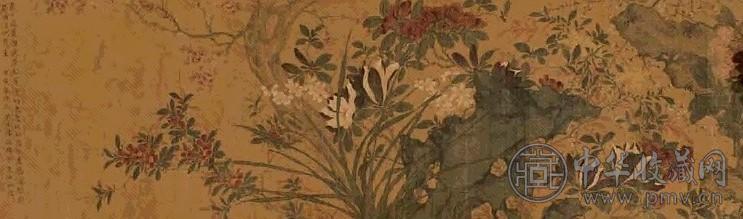 陆治 花卉 手卷