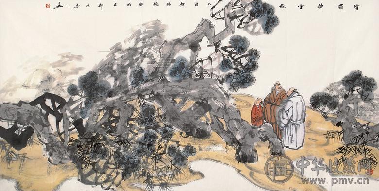 贺荣敏 2005年作 人物 镜心 设色纸本