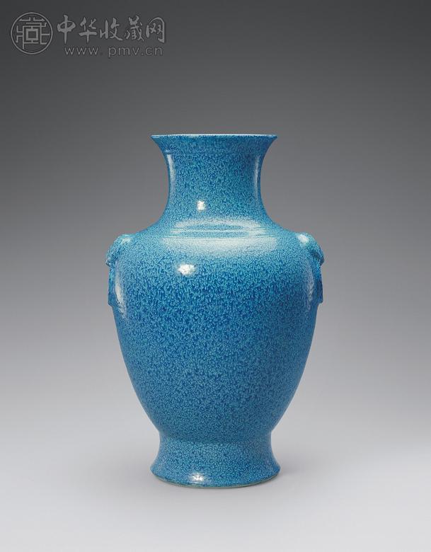 清乾隆 炉钧釉铺首尊