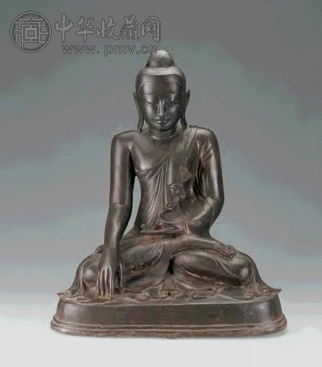 清 铜释迦牟尼佛像