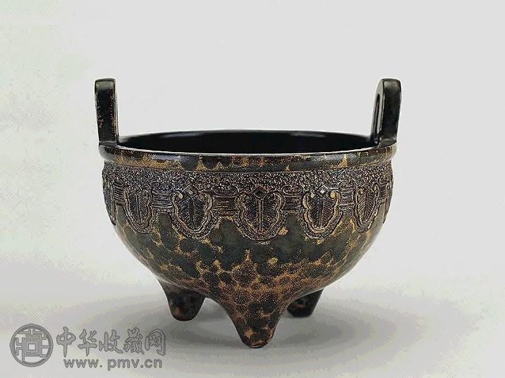 清乾隆 乾隆古铜彩香炉