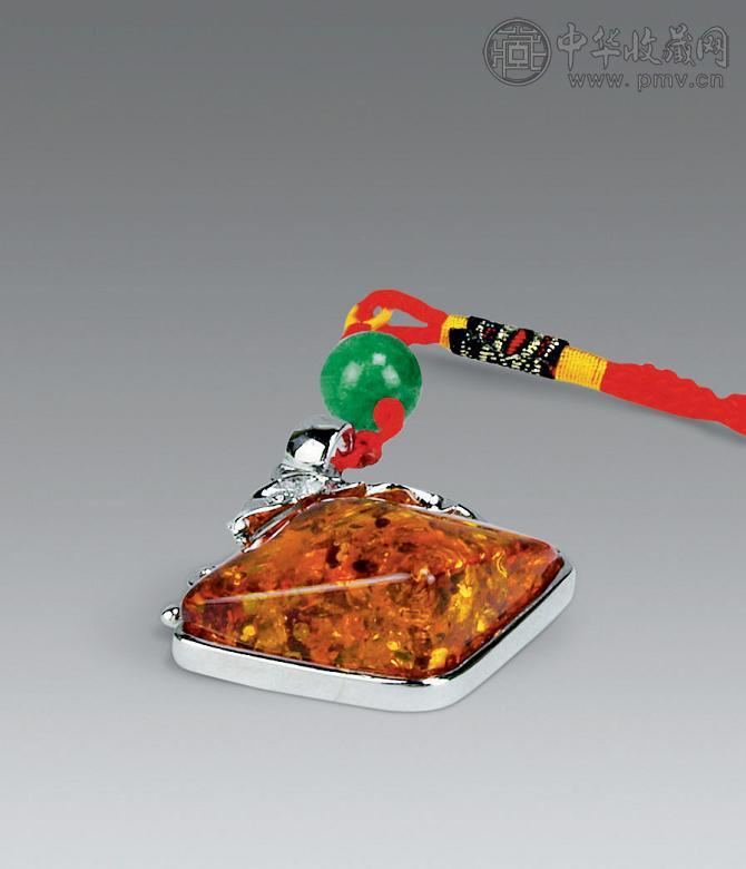 清 金珀挂件