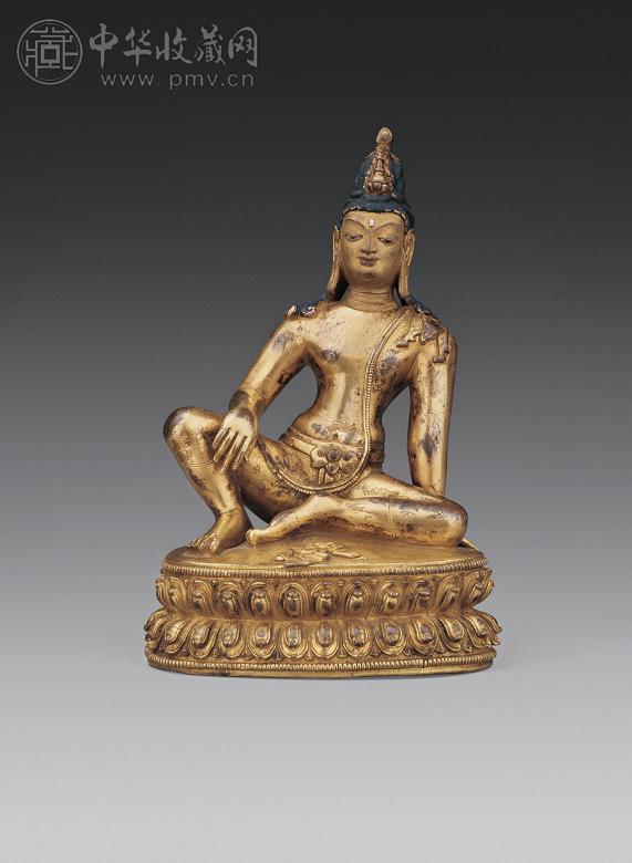十五-十六世纪 铜鎏金弥勤菩萨