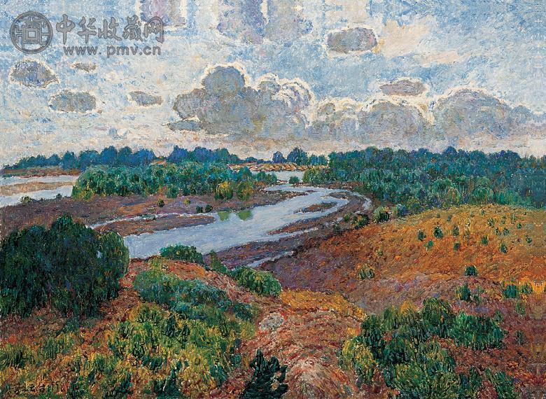 孙云台 漠河之冬 油彩 画布