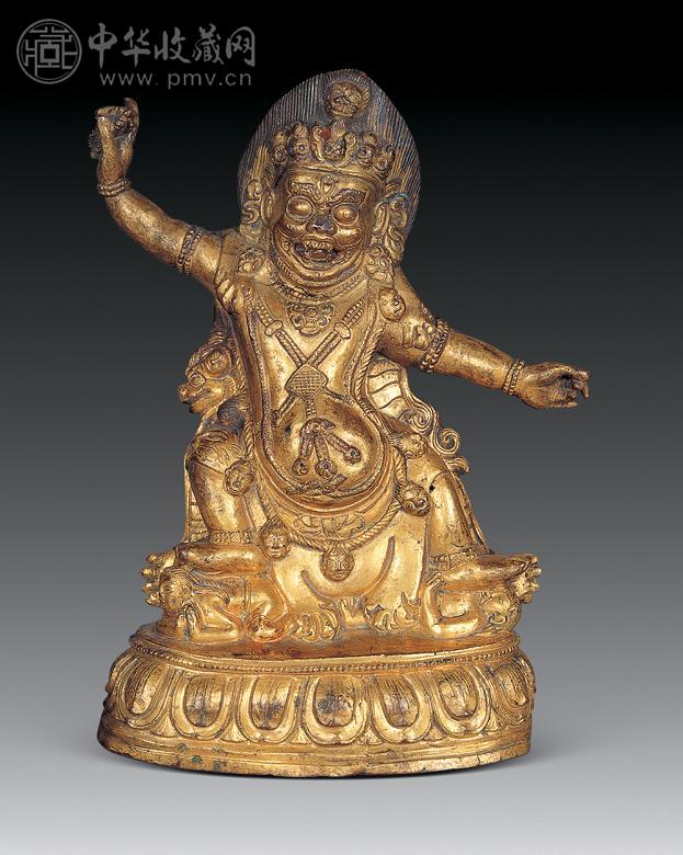 清 铜鎏金金刚手
