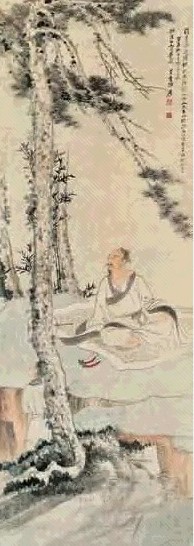 张大千 庚辰(1940年)作 高逸图 镜心 设色纸本