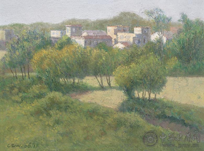 蔡志蔚 2006年作 山乡 布面 油画