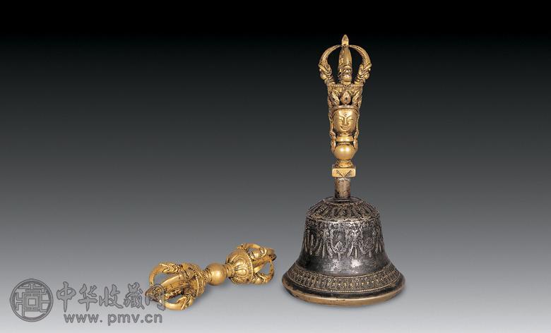 清 铜金刚杵 铃