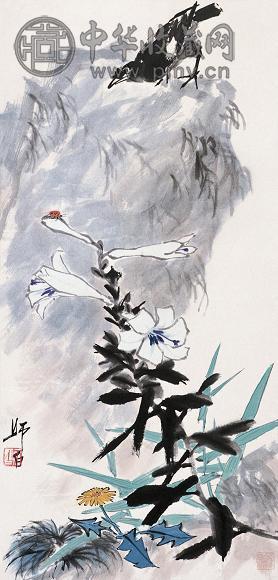 娄师白 花鸟 设色纸本