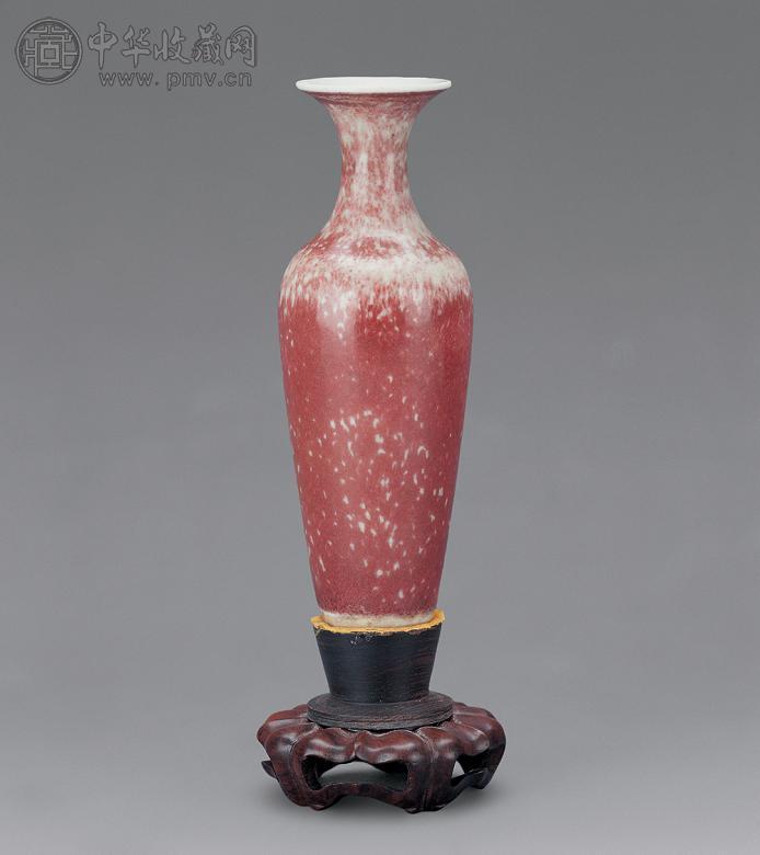 清康熙 豇豆红柳叶尊