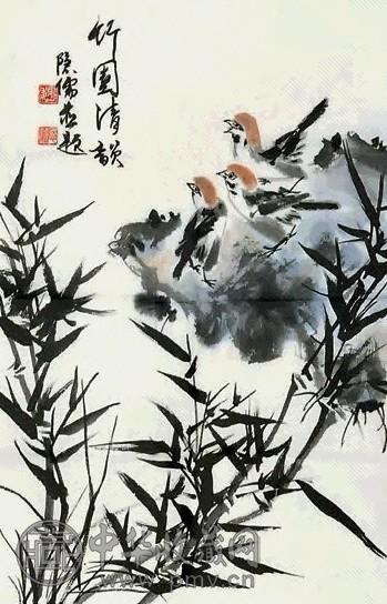 魏隐儒 竹图清韵 镜心 纸本 魏隐儒 竹图清韵 镜心 纸本