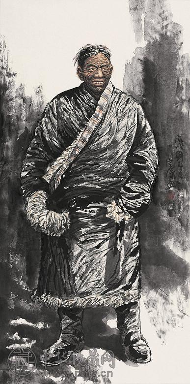 张洪源 2006年作 人物 镜心 设色纸本