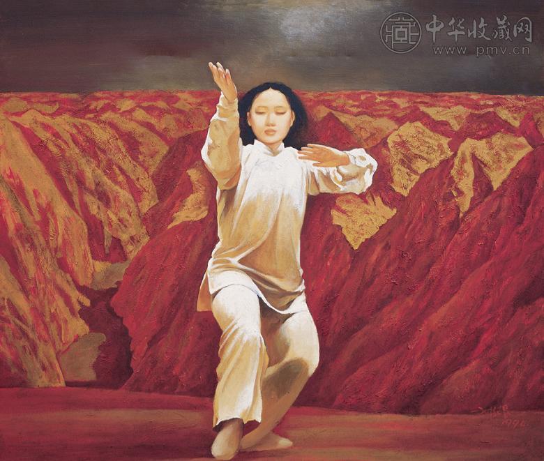 刘绍昆 1990年作 天地之间 布面油画