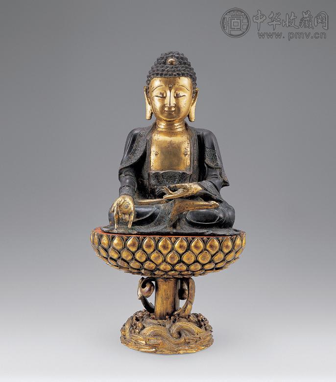 16世纪 铜鎏金药师佛像