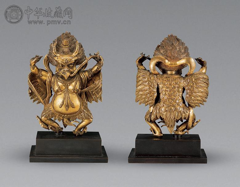18世纪 铜鎏金大鹏金翅鸟