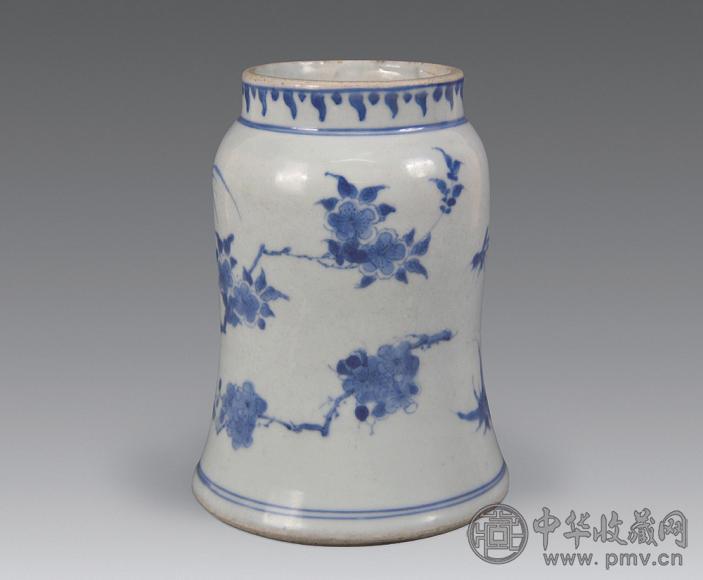 明末 青花钟式尊