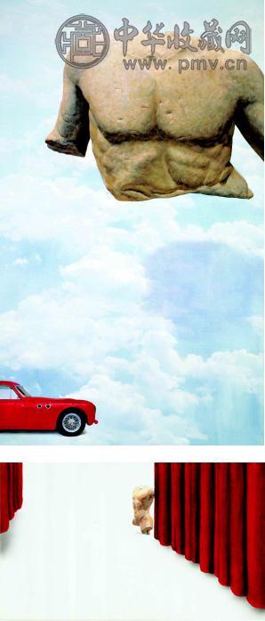 尹秉运 2006年作 亚当的独白 及 帘幕后的等待(共2件) 油画 画布