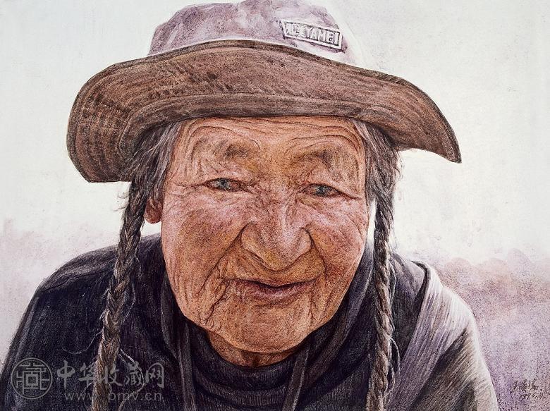 王贵胜 虔诚 纸面水彩