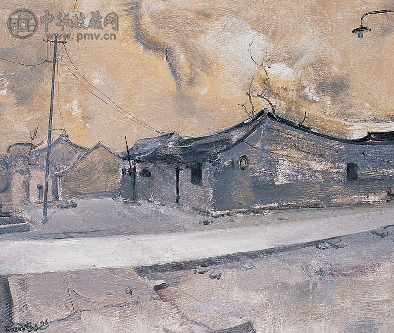 范勃 2006年作 小街 布面 油画