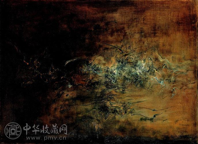 赵无极 1958年-1959年作 无题 油画 画布