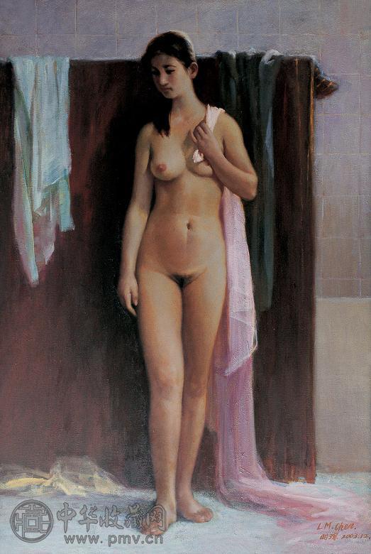 林明德 浴 布面 油彩