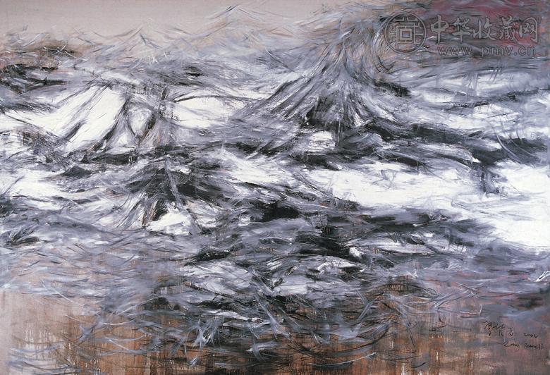 曾梵志 A系列4号 油彩 画布