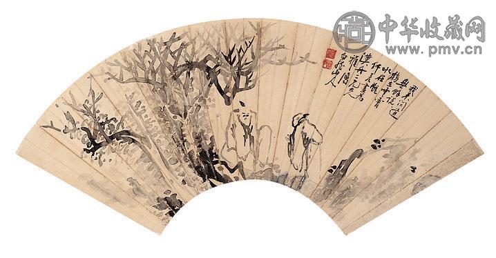 王一亭(款) 人物 镜心 水墨纸本