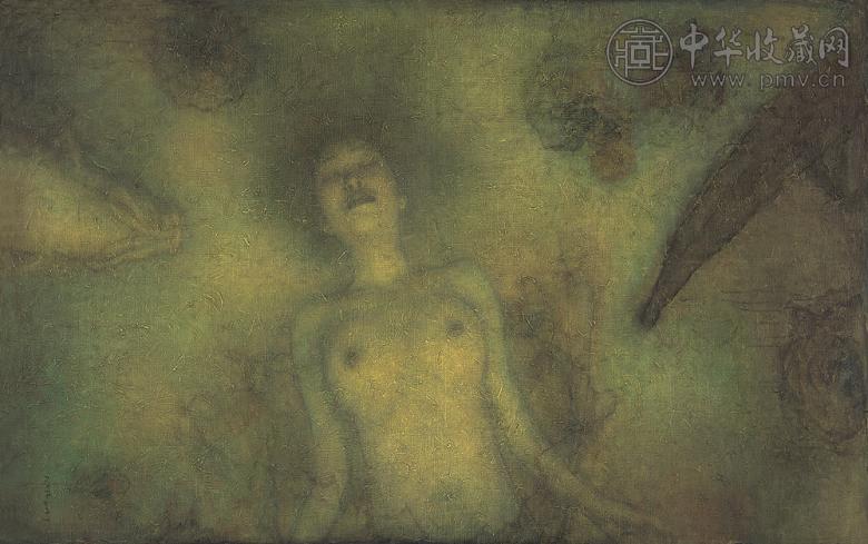 庞茂琨 2002年作 迷失的瞬间 布面油画