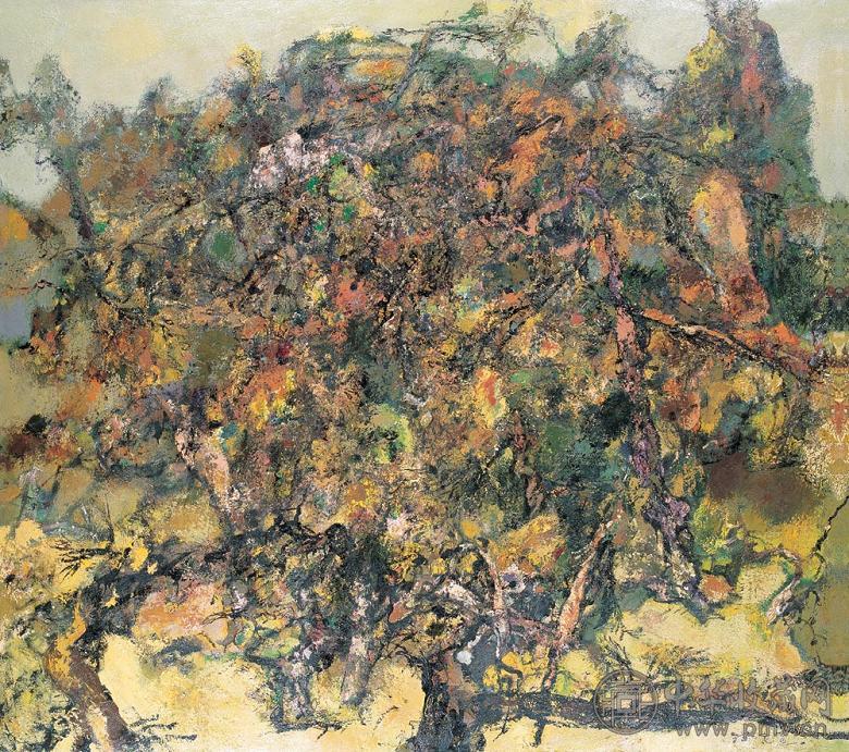 洪凌 1998年作 秋辉 油彩 布面