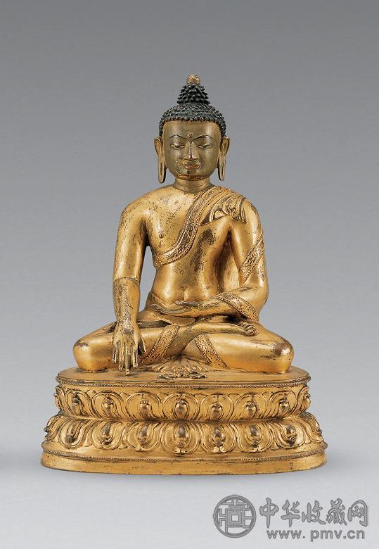 15世纪 铜鎏金释迦佛像