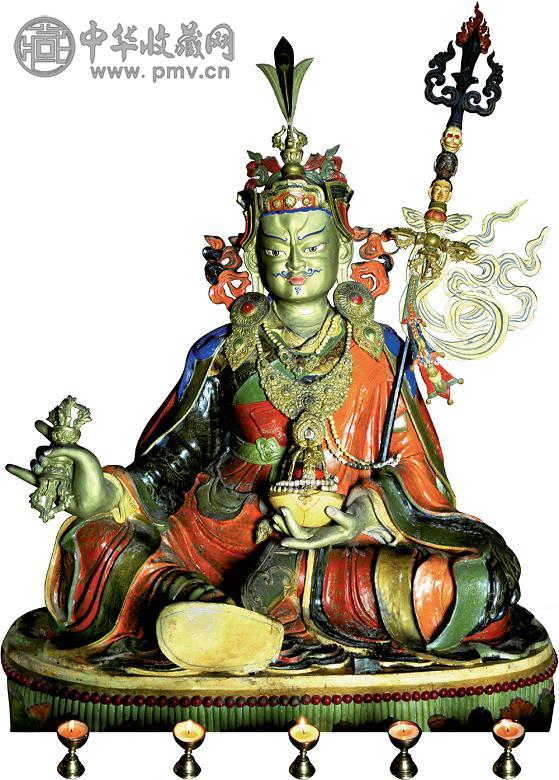 金平 2005年作 莲花生大师 藏经纸 收藏级艺术微喷