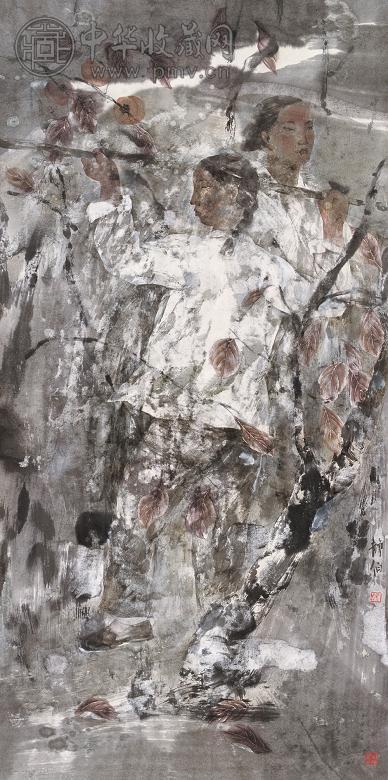 张静伯 2004年作 收获 镜心 设色纸本