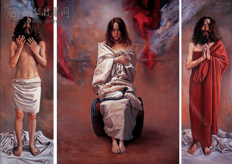 杨杰 和平的明天 布面油画