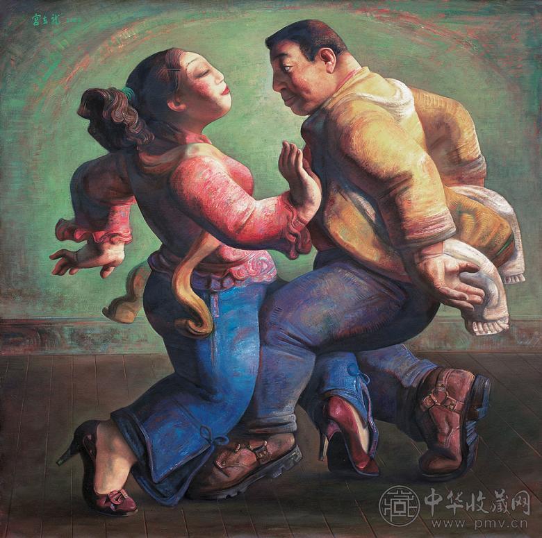 宫立龙 2003年作 舞 布面 油画