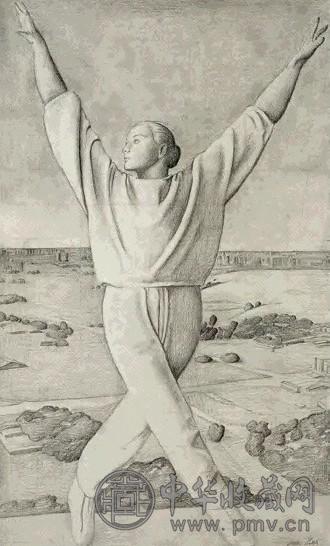 朝戈 2002年 辉煌的城 纸上素描