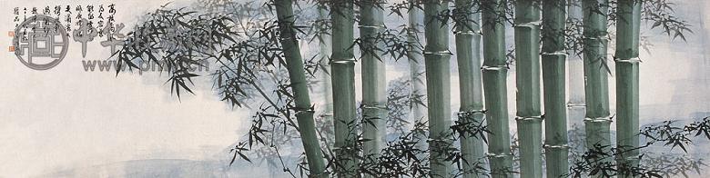 卢坤峰 碧琅轩 横幅 设色纸本