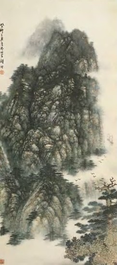 颜地 近代 山水 镜心 颜地 近代 山水 镜心