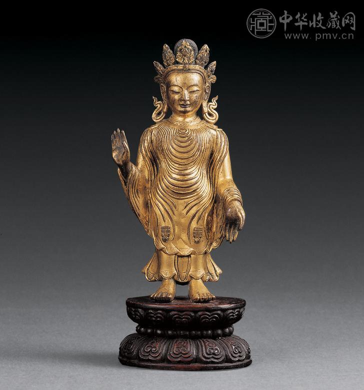 明 铜鎏金释迦牟尼旃檀像