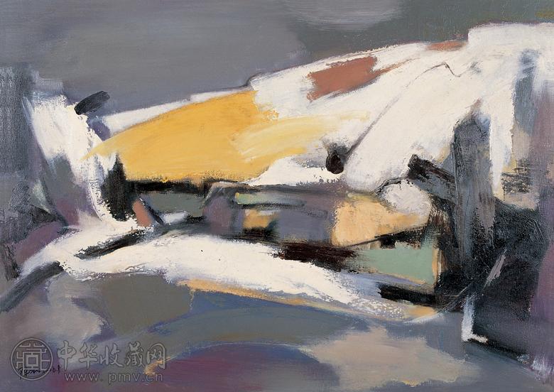 陈湘 山水本色 布面 油画