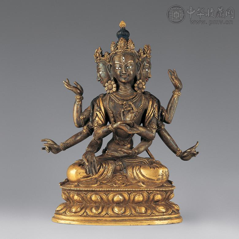 清 铜尊胜佛母像