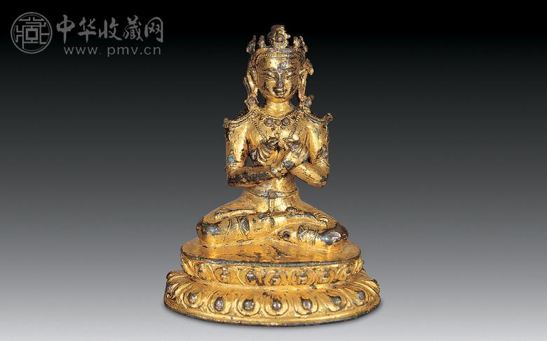 明 铜鎏金金刚持