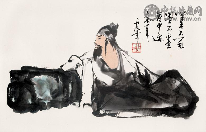 范曾 1978年 人物 镜心 纸本