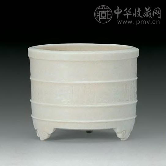 明晚期 德化弦纹印花炉