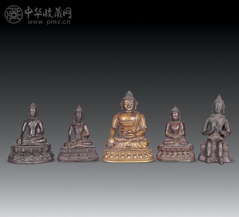 明-清 铜佛像5尊
