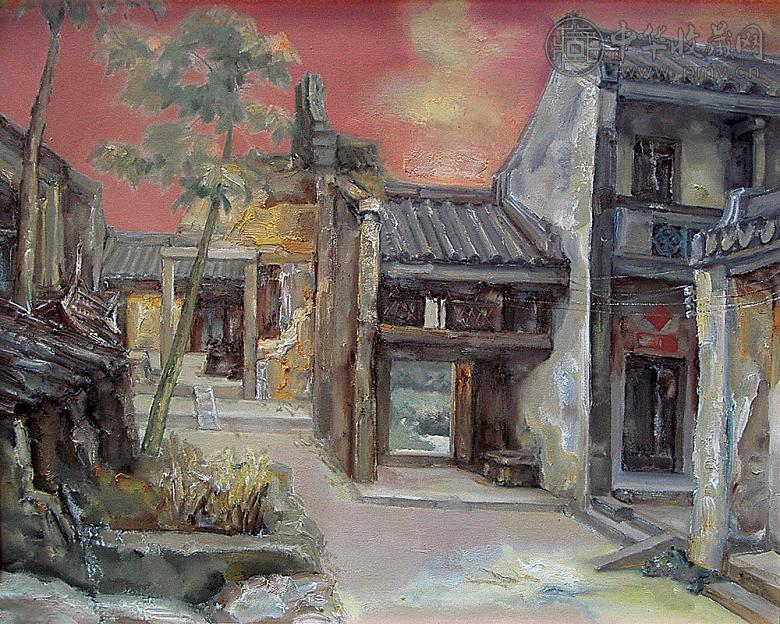 李育勤 暮色 油彩画布 镜心