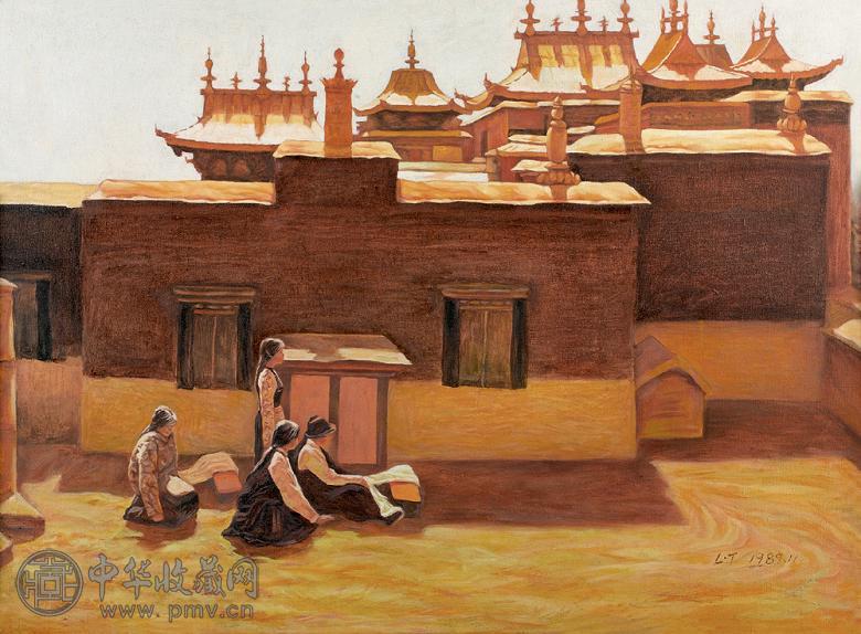 李唐 祈祷 布面 油画