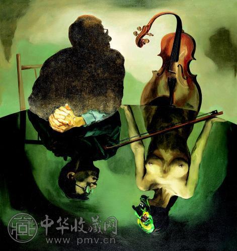 孙侃 2003年作 聊 油画压克力 画布